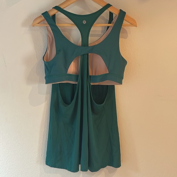 LuLuLemon All Sport Tanktop Sports Bra, Teal Green. Size 10 - Picture 4 of 9